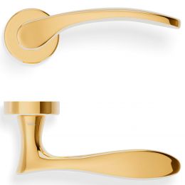 Maniglia per porta H 198 Valli collezione Fusital con rosetta fine 2