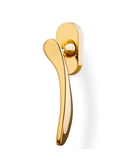 Maniglia per finestra martellina DK H 198 Valli collezione Fusital con rosetta fine