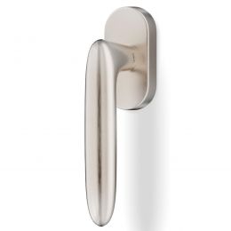 Maniglia per finestra martellina DK H 192 Valli collezione Lab con rosetta fine