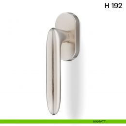 Maniglia per finestra martellina DK H 192 Valli collezione Lab con rosetta fine 2