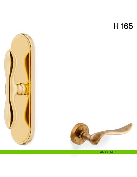 Maniglia per finestra cremonese H 165 Valli collezione Lab anticato
