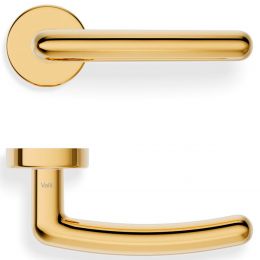 Maniglia per porta H 163 Valli collezione Lab con rosetta fine 2