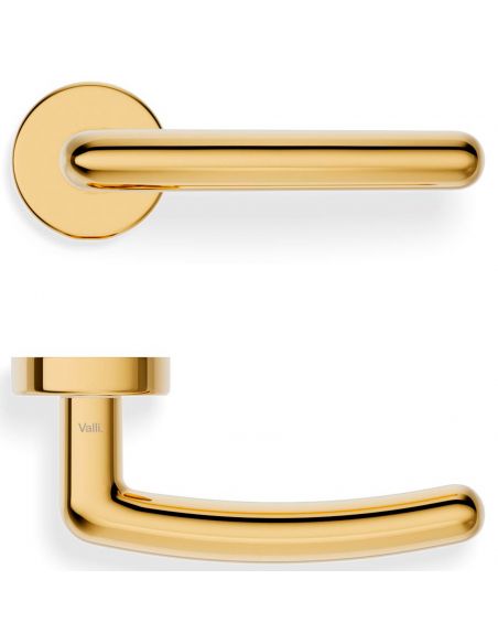 Maniglia per porta H 163 Valli collezione Lab con rosetta fine