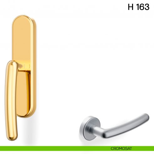 Maniglia per finestra cremonese H 163 Valli collezione Lab cromosat