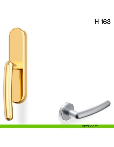 Maniglia per finestra cremonese H 163 Valli collezione Lab cromosat