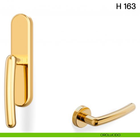 Maniglia per finestra cremonese H 163 Valli collezione Lab orolucido