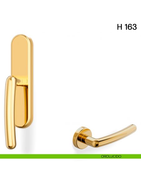 Maniglia per finestra cremonese H 163 Valli collezione Lab orolucido