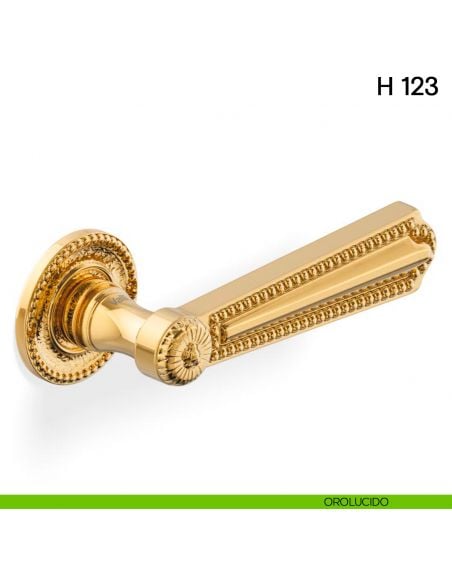 Maniglia per porta H 123 Valli collezione Lab orolucido
