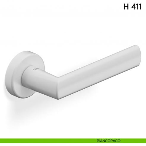 Maniglia per porta H 411 Valli collezione Lab biancopaco