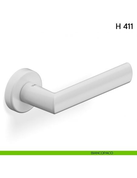 Maniglia per porta H 411 Valli collezione Lab biancopaco