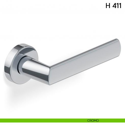 Maniglia per porta H 411 Valli collezione Lab cromo