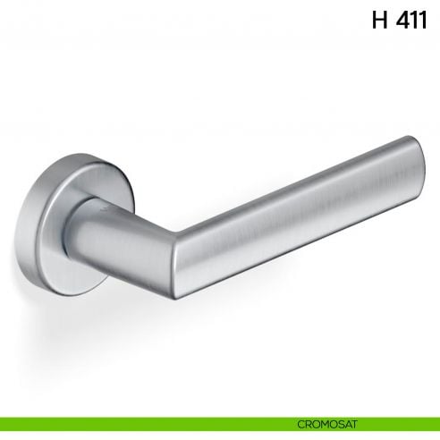 Maniglia per porta H 411 Valli collezione Lab cromosat