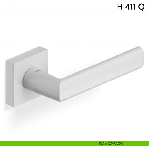 Maniglia per porta H 411 Q Valli collezione Lab biancopaco