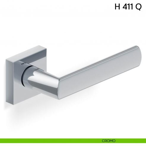 Maniglia per porta H 411 Q Valli collezione Lab cromo
