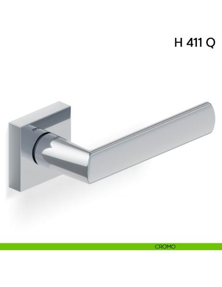 Maniglia per porta H 411 Q Valli collezione Lab cromo