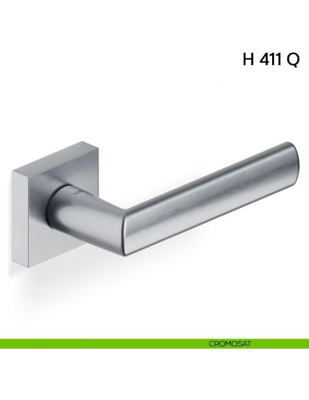 Maniglia per porta H 411 Q Valli collezione Lab cromosat