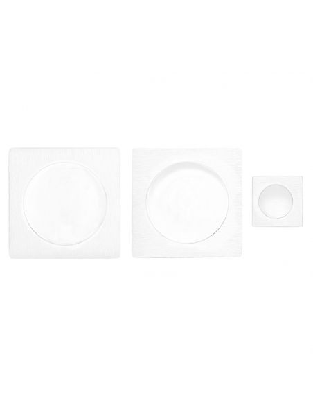 Maniglia per porta scorrevole quadrata cieca bianco opaco