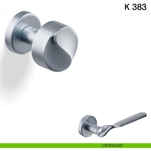 Pomolo per porta K 383 girevole Valli collezione Fusital cromosat