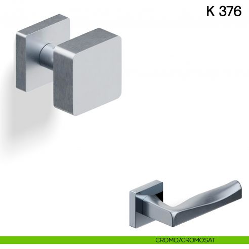 Pomolo per porta K 376 girevole Valli collezione Fusital cromo-cromosat