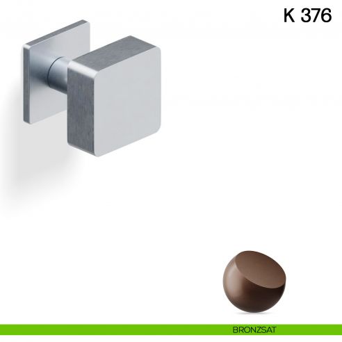 Pomolo per porta K 376 B girevole Valli collezione Fusital con rosetta fine bronzsat