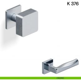 Pomolo per porta K 376 B girevole Valli collezione Fusital con rosetta fine 2