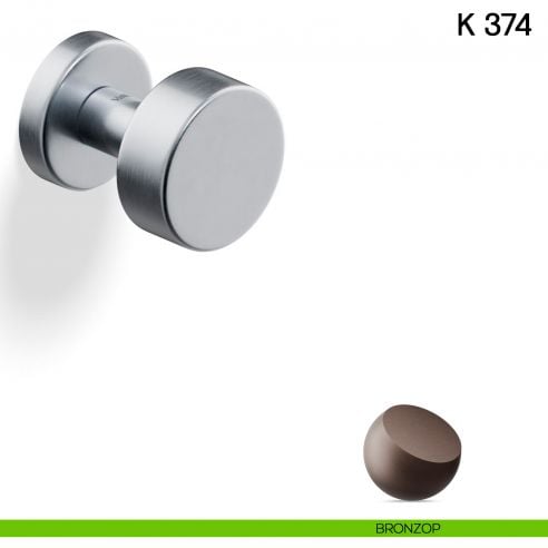 Pomolo per porta K 374 girevole Valli collezione Fusital bronzop