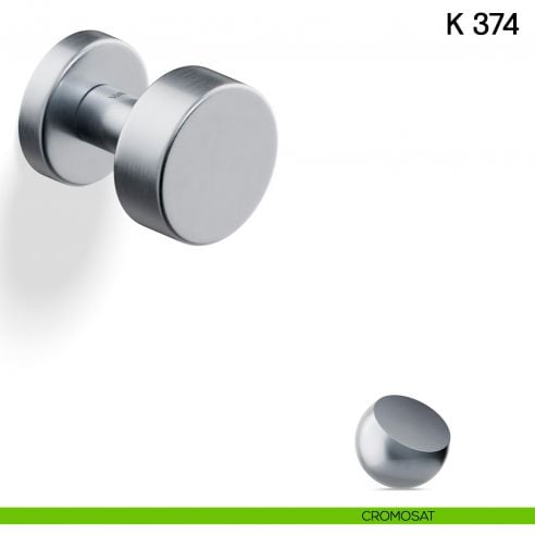 Pomolo per porta K 374 girevole Valli collezione Fusital cromosat