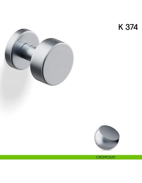 Pomolo per porta K 374 girevole Valli collezione Fusital cromosat