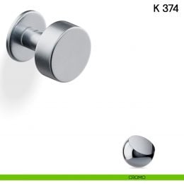 Pomolo per porta K 374 B girevole Valli collezione Fusital con rosetta fine 2