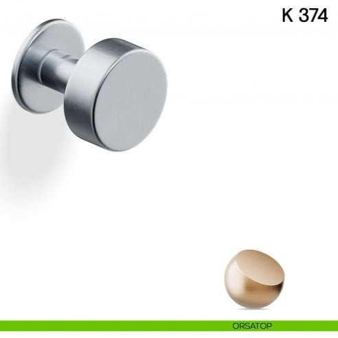 Pomolo per porta K 374 B girevole Valli collezione Fusital con rosetta fine orsatop