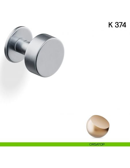 Pomolo per porta K 374 B girevole Valli collezione Fusital con rosetta fine orsatop