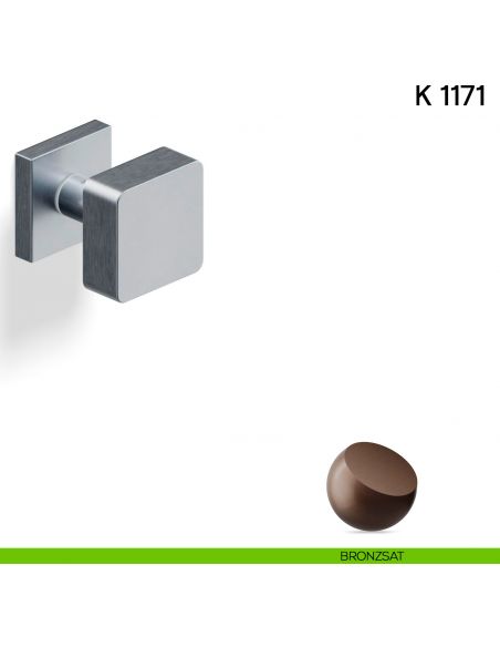 Pomolo per porta K 1171 girevole Valli collezione Lab bronzsat