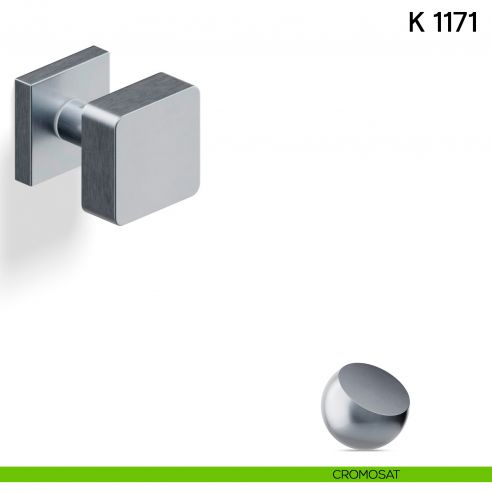 Pomolo per porta K 1171 girevole Valli collezione Lab cromosat