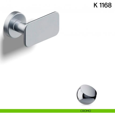 Pomolo per porta K 1168 girevole Valli collezione Lab cromo