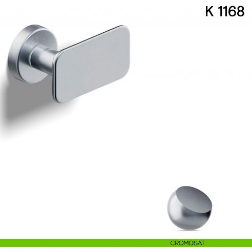 Pomolo per porta K 1168 girevole Valli collezione Lab cromosat