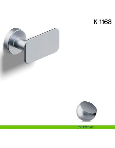 Pomolo per porta K 1168 girevole Valli collezione Lab cromosat