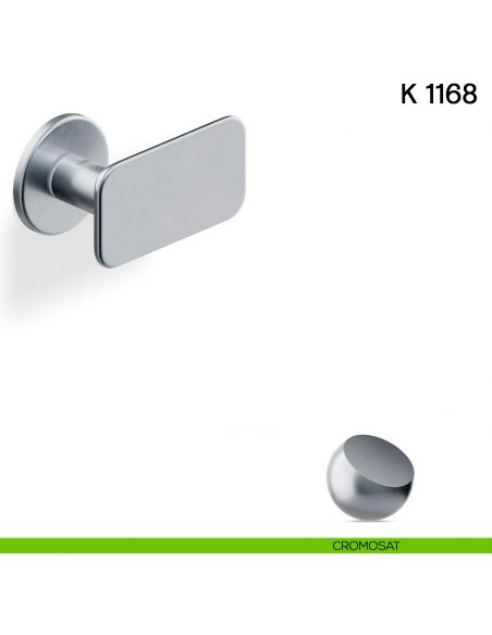 Pomolo per porta K 1168 girevole Valli collezione Lab con rosetta fine cromosat