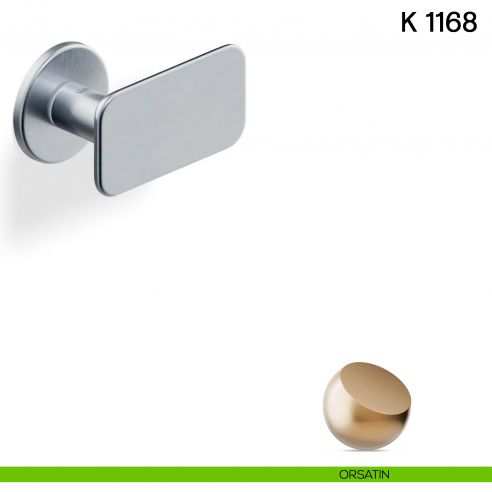 Pomolo per porta K 1168 girevole Valli collezione Lab con rosetta fine orsatin