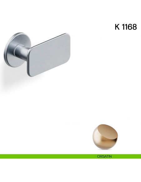 Pomolo per porta K 1168 girevole Valli collezione Lab con rosetta fine orsatin