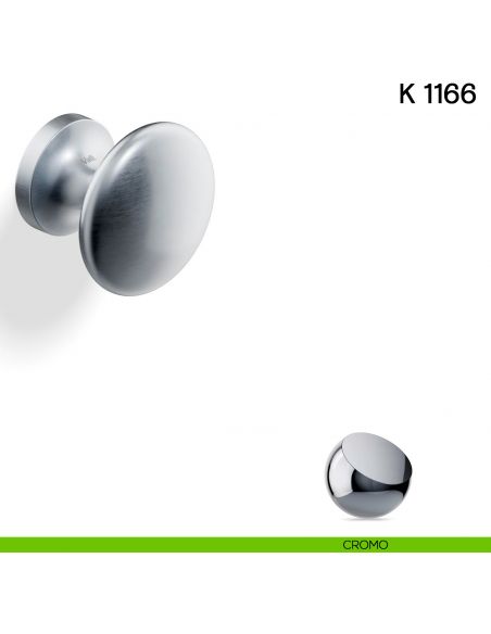 Pomolo per porta K 1166 fisso Valli collezione Lab cromo