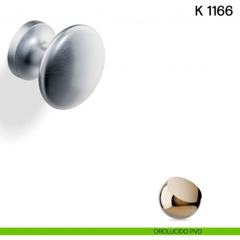 Pomolo per porta K 1166 fisso Valli collezione Lab orolucido pvd