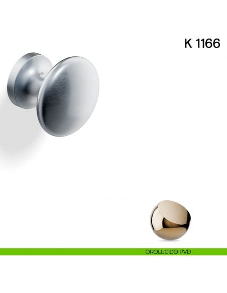 Pomolo per porta K 1166 fisso Valli collezione Lab orolucido pvd