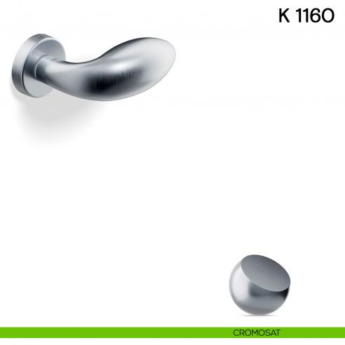 Pomolo per porta K 1160 girevole Valli collezione Lab cromosat