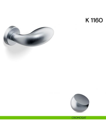 Pomolo per porta K 1160 girevole Valli collezione Lab cromosat
