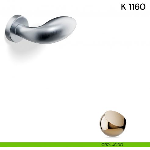 Pomolo per porta K 1160 girevole Valli collezione Lab orolucido