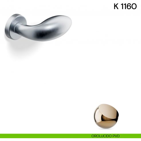 Pomolo per porta K 1160 girevole Valli collezione Lab orolucido pvd