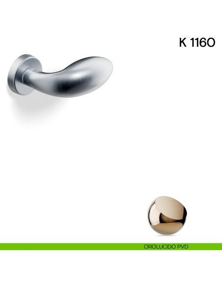 Pomolo per porta K 1160 girevole Valli collezione Lab orolucido pvd