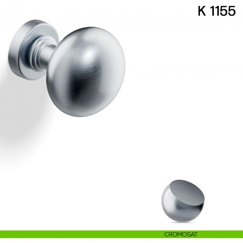 Pomolo per porta K 1155 A fisso Valli collezione Lab cromosat