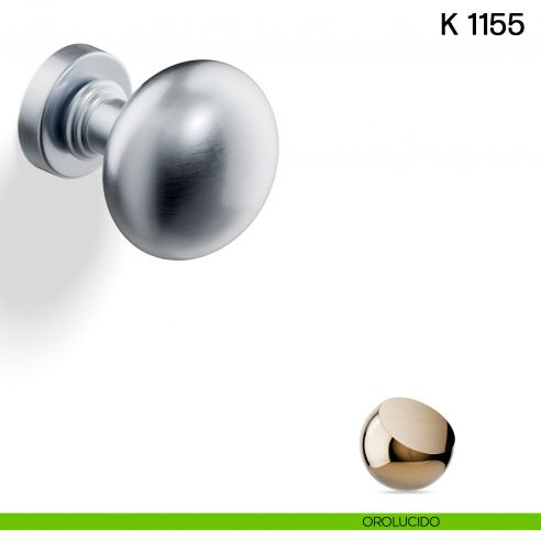 Pomolo per porta K 1155 A fisso Valli collezione Lab orolucido