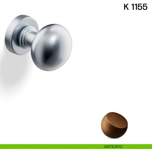 Pomolo per porta K 1155 girevole Valli collezione Lab anticato